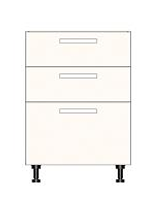 Corp inferior cu 3 sertare  (2  sertar mici și 1 mare)