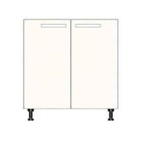 Corp inferior cu două uși și o poliță